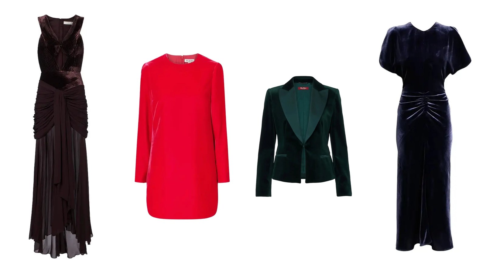 The Best Velvet Dresses, From Black-Tie Gowns to Party Minis