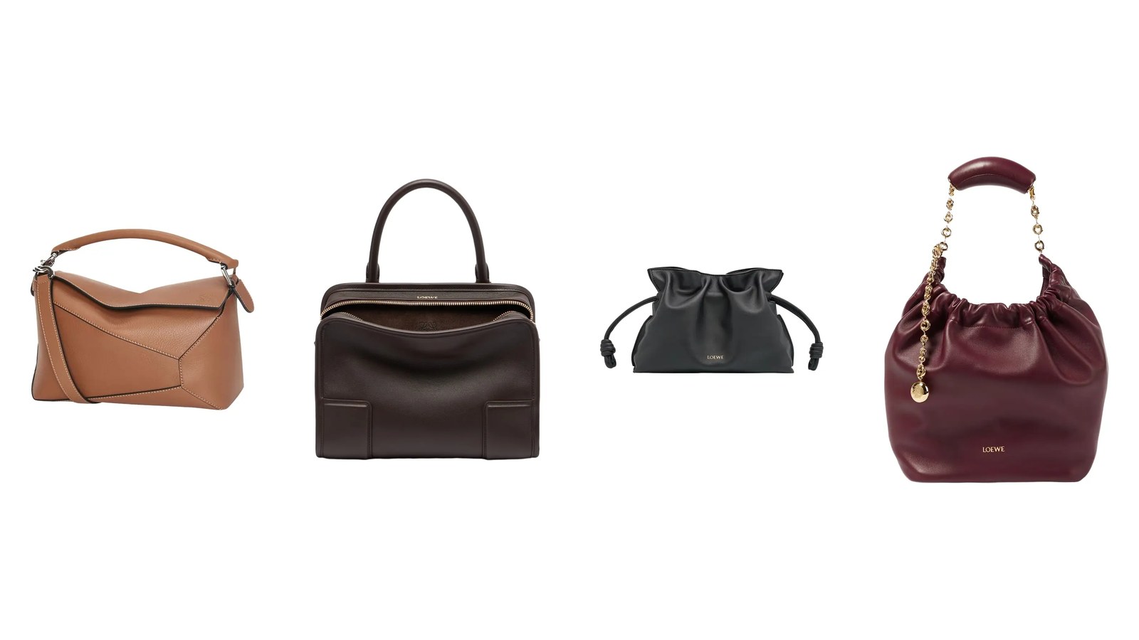 Loewe Bags, Explained: The Puzzle, Amazona, Flamenco, Hammock and Squeeze, Size by Size