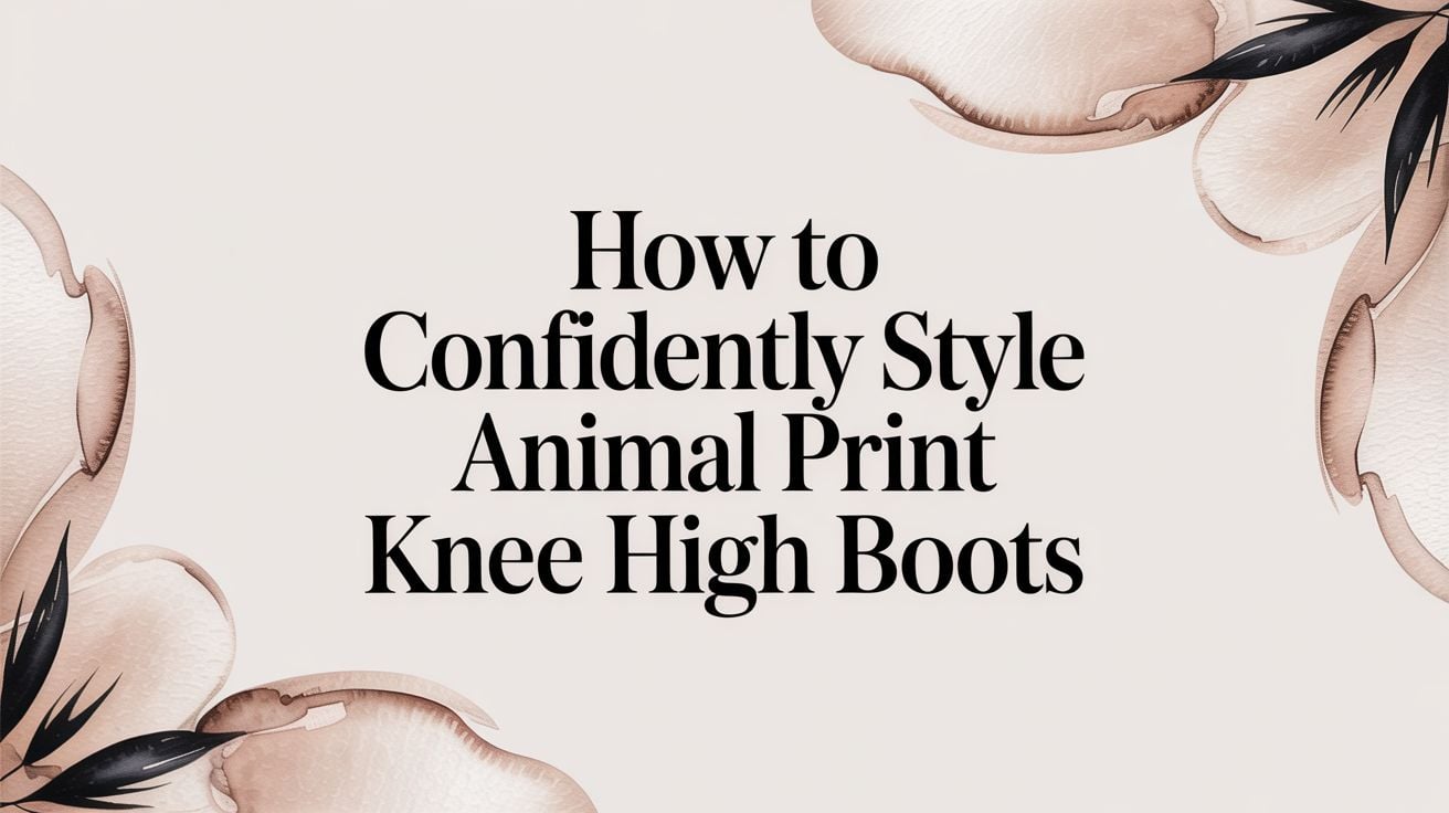 How to Confidently Style Animal Print Knee High Boots
