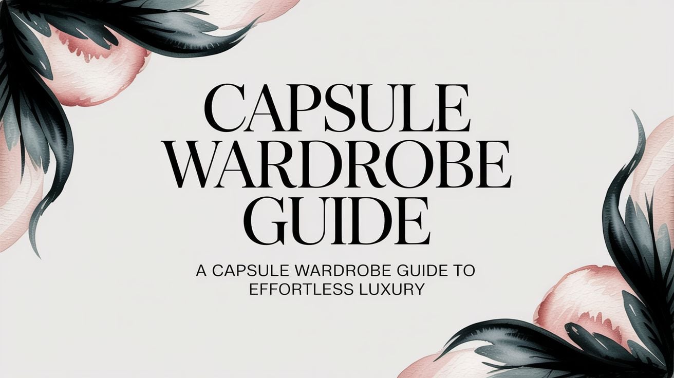 Capsule Wardrobe Guide: A capsule wardrobe guide to effortless luxury