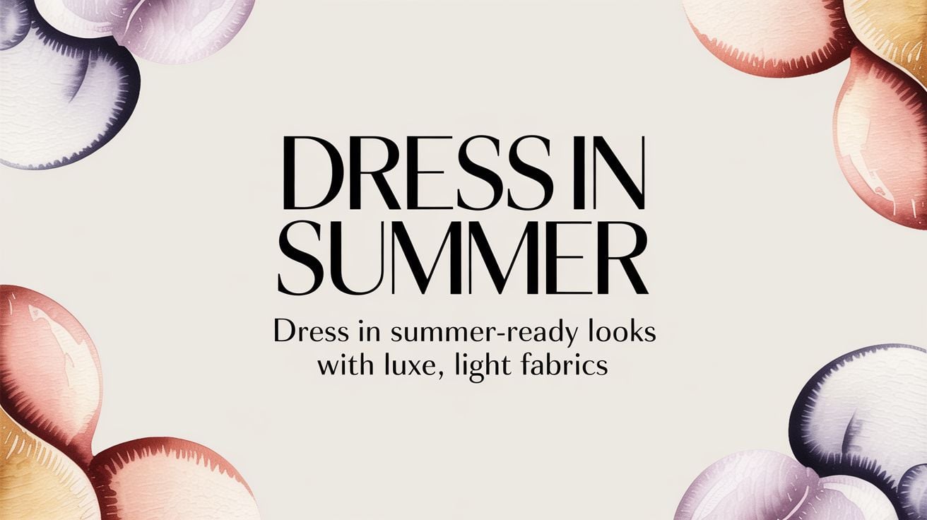 Dress in Summer: dress in summer-ready looks with luxe, light fabrics