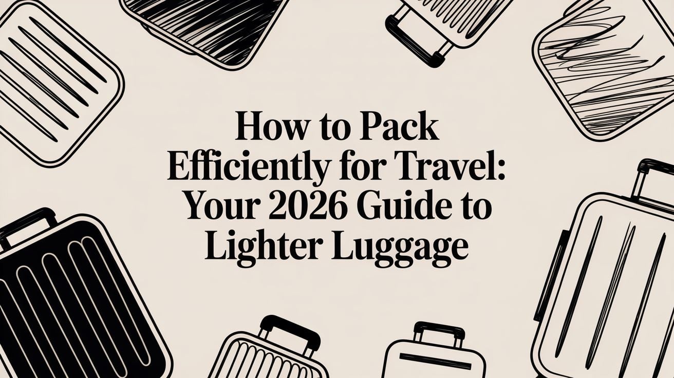 How to pack efficiently for travel: Your 2026 guide to lighter luggage