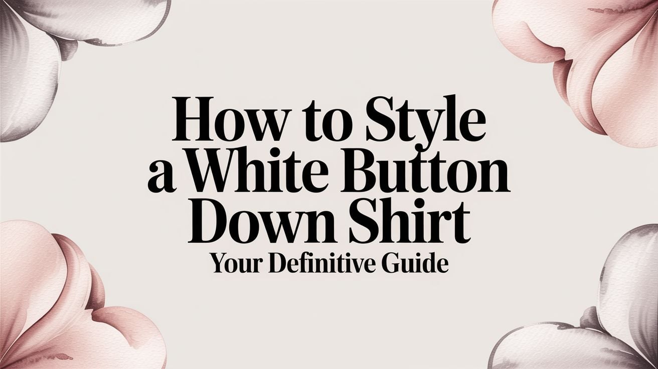 How to Style a White Button Down Shirt