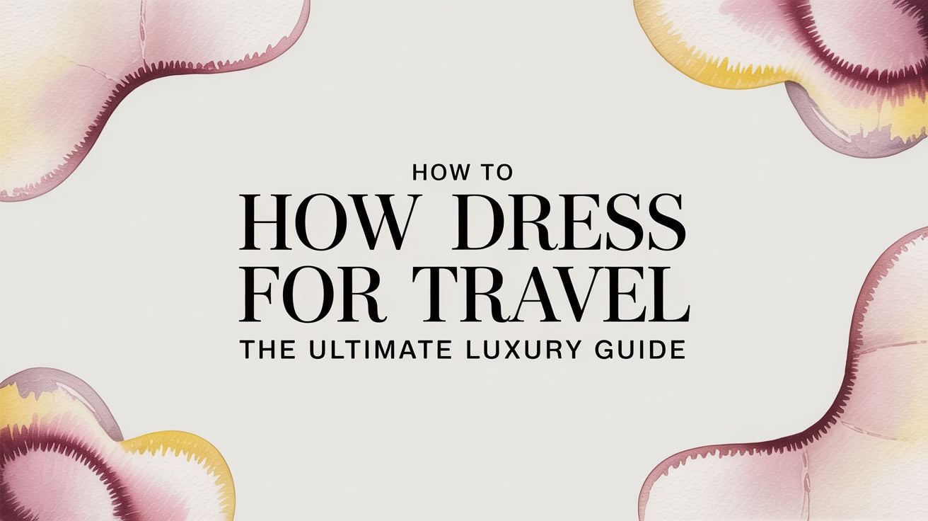How to Dress for Travel The Ultimate Luxury Guide