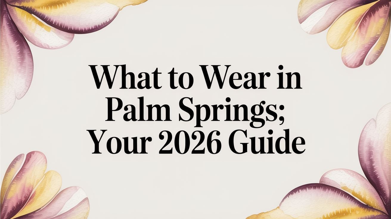 What to Wear in Palm Springs: Your 2026 Guide