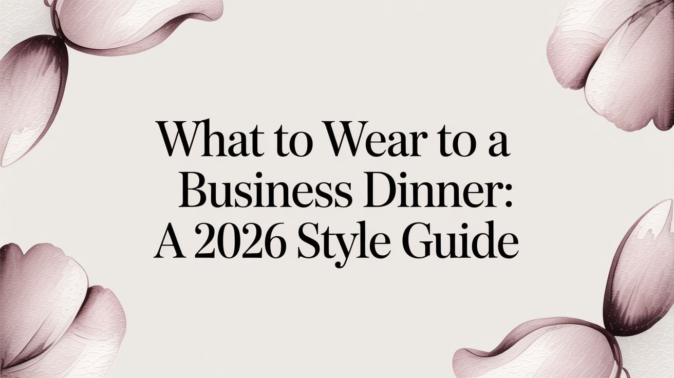 What to Wear to a Business Dinner: A 2026 Style Guide
