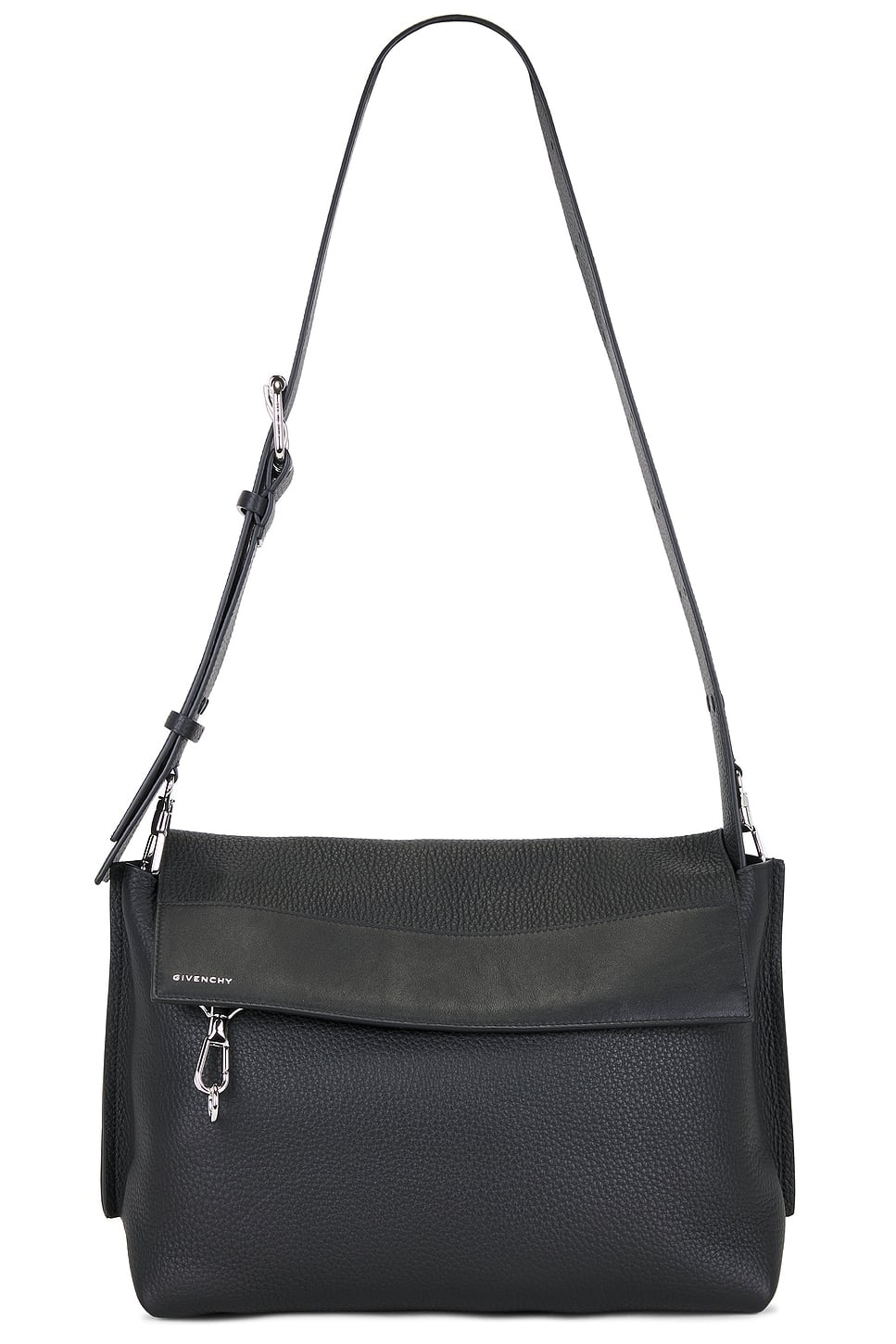 Givenchy Grained Soft Leather Casual Crossbody Bag Black — men's luxury bag 2026