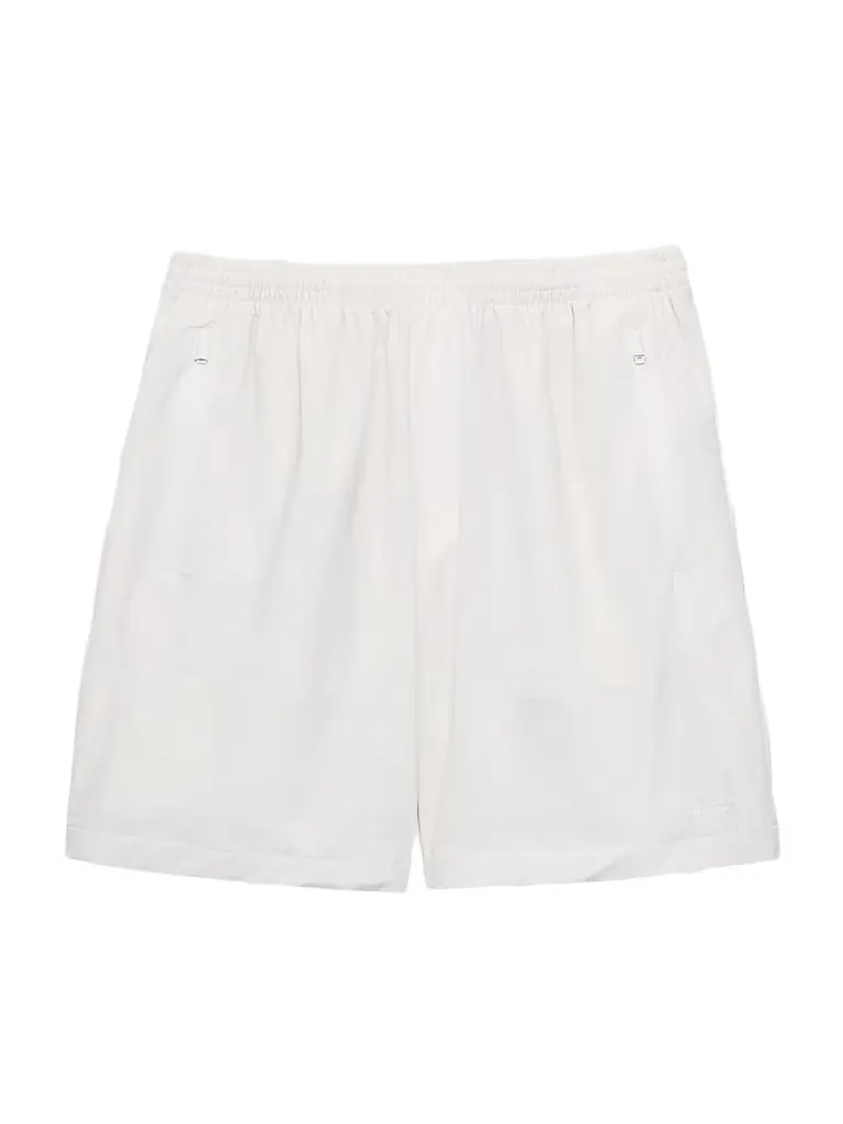 Prada Men's Re-Nylon Bermuda Shorts White — luxury sustainable menswear 2026