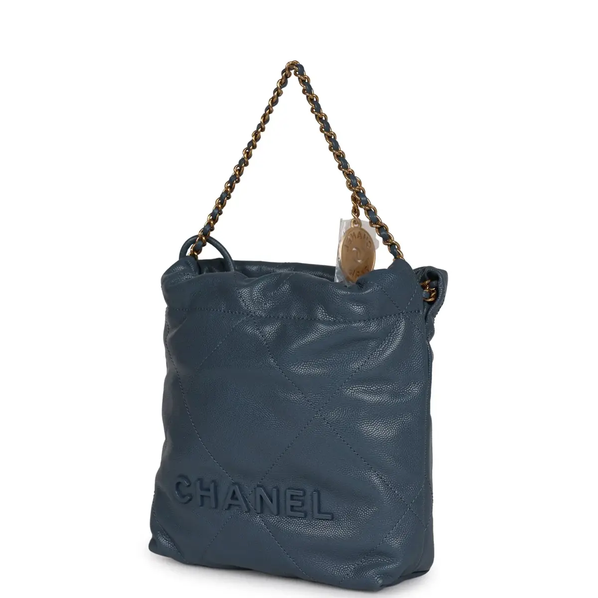 Chanel Chanel Mini 22 Bag Blue Caviar Gold Hardware | Thumbnail 5 Chanel Chanel Mini 22 Bag Blue Caviar Gold Hardware | Thumbnail 5