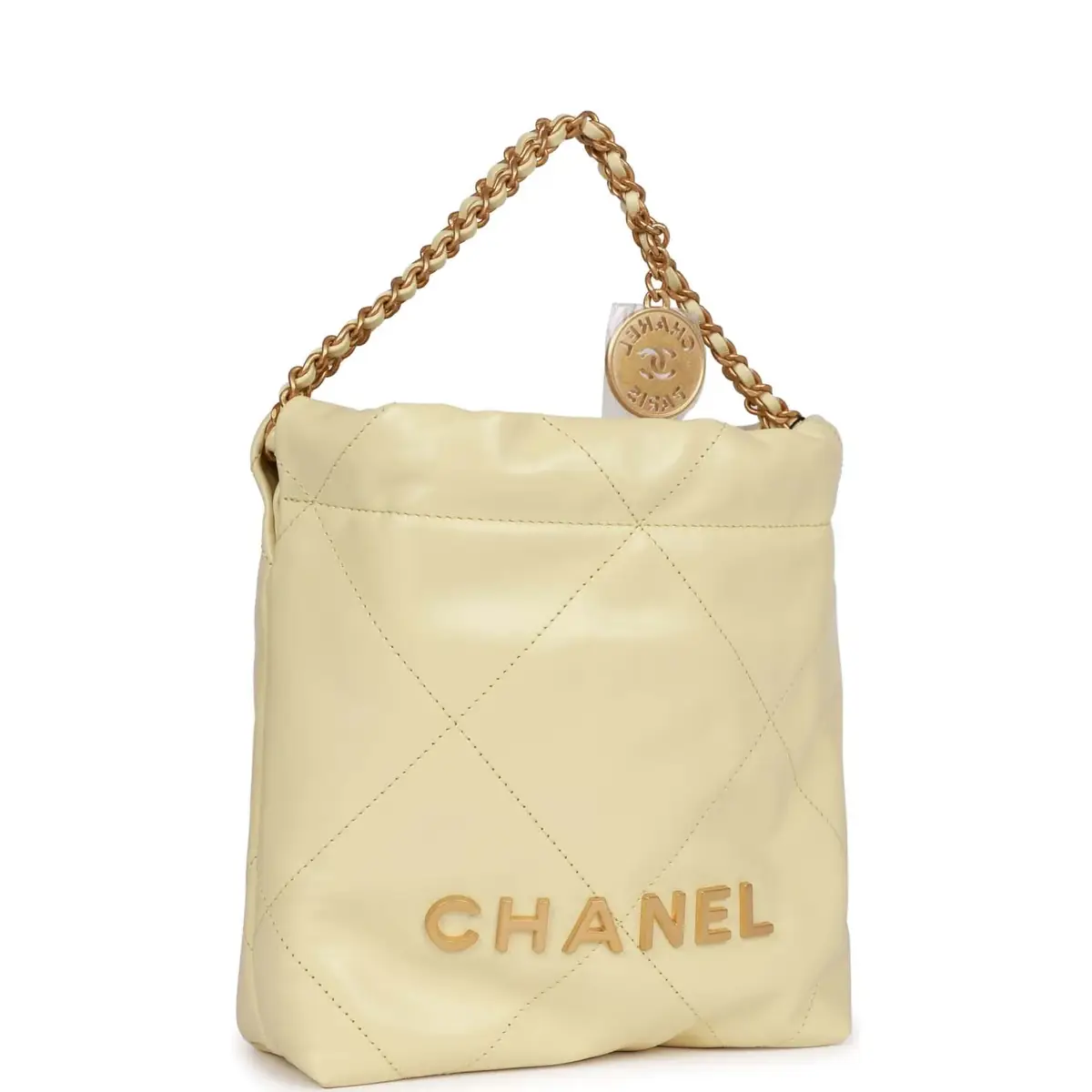 Chanel Chanel Mini 22 Bag Yellow Calfskin Gold Hardware | Thumbnail 2 Chanel Chanel Mini 22 Bag Yellow Calfskin Gold Hardware | Thumbnail 2