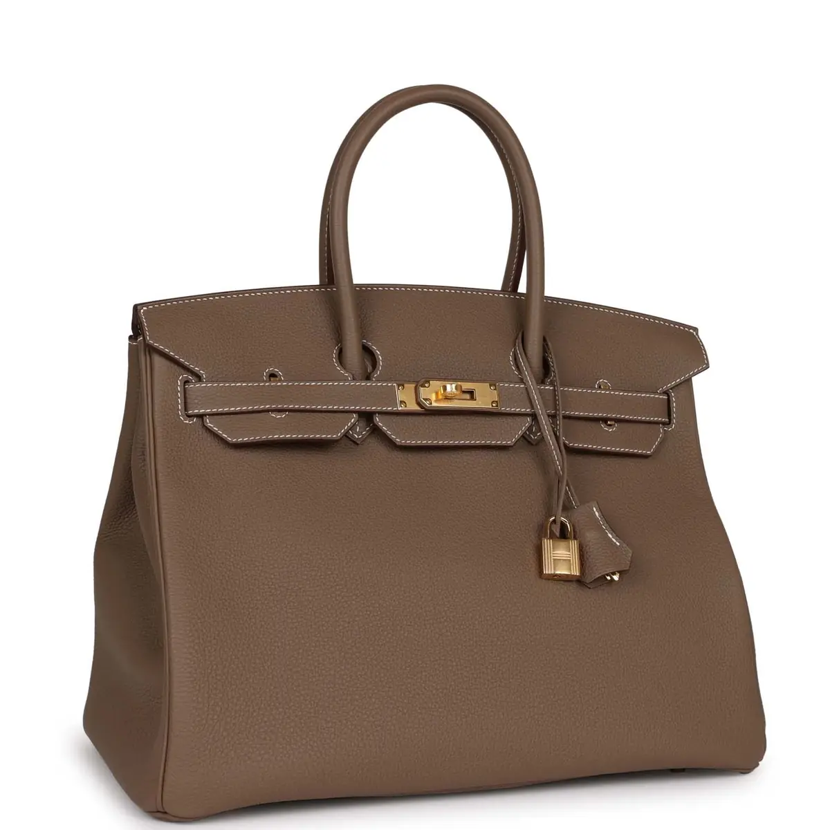 HERMÈS Hermes Birkin 35 Etoupe Togo Gold Hardware | Thumbnail 2 HERMÈS Hermes Birkin 35 Etoupe Togo Gold Hardware | Thumbnail 2