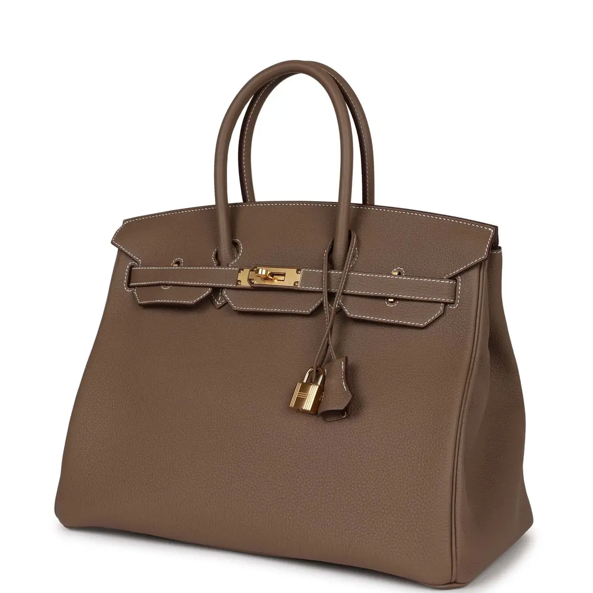HERMÈS Hermes Birkin 35 Etoupe Togo Gold Hardware | Thumbnail 5 HERMÈS Hermes Birkin 35 Etoupe Togo Gold Hardware | Thumbnail 5