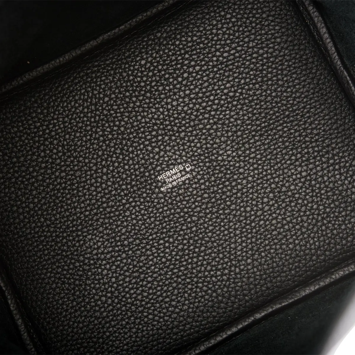 HERMÈS Hermes Black Matte Alligator/Clemence Picotin "Touch" 22cm | Thumbnail 7 HERMÈS Hermes Black Matte Alligator/Clemence Picotin "Touch" 22cm | Thumbnail 7