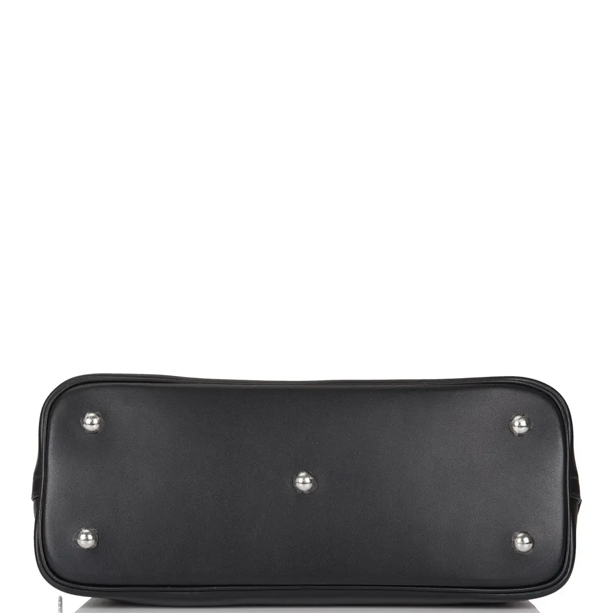 HERMÈS Hermes Black Tadelakt Smile 1923 Bolide 30cm Palladium Hardware | Thumbnail 6