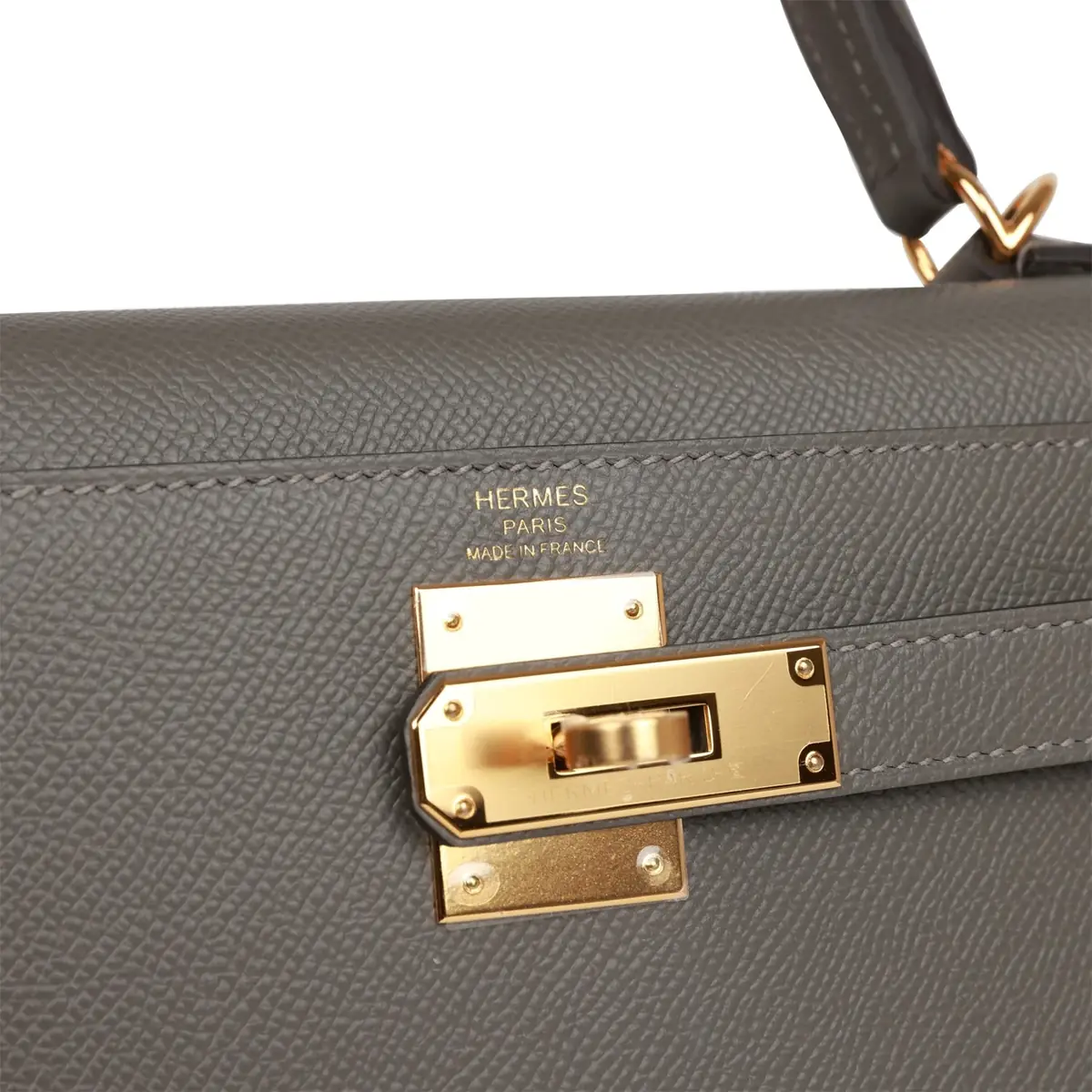 HERMÈS Hermes Kelly Sellier 28 Gris Meyer Epsom Gold Hardware | Thumbnail 7 HERMÈS Hermes Kelly Sellier 28 Gris Meyer Epsom Gold Hardware | Thumbnail 7