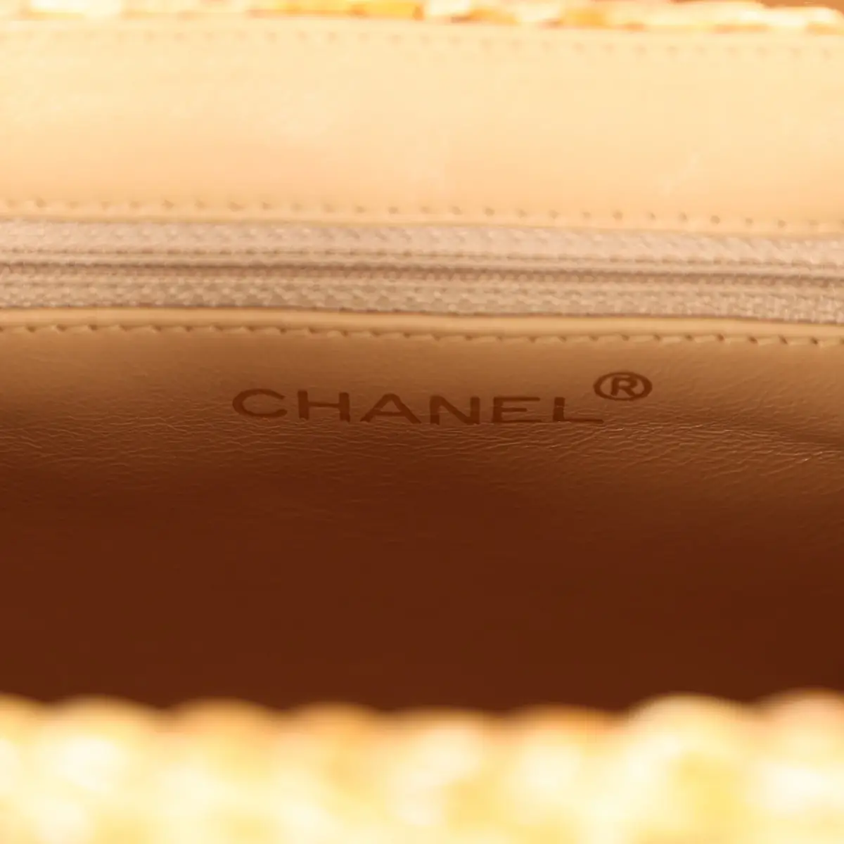 Chanel Vintage Chanel Basket Bag Beige Lambskin and Rattan Wicker Gold Hardware | Thumbnail 9 Chanel Vintage Chanel Basket Bag Beige Lambskin and Rattan Wicker Gold Hardware | Thumbnail 9