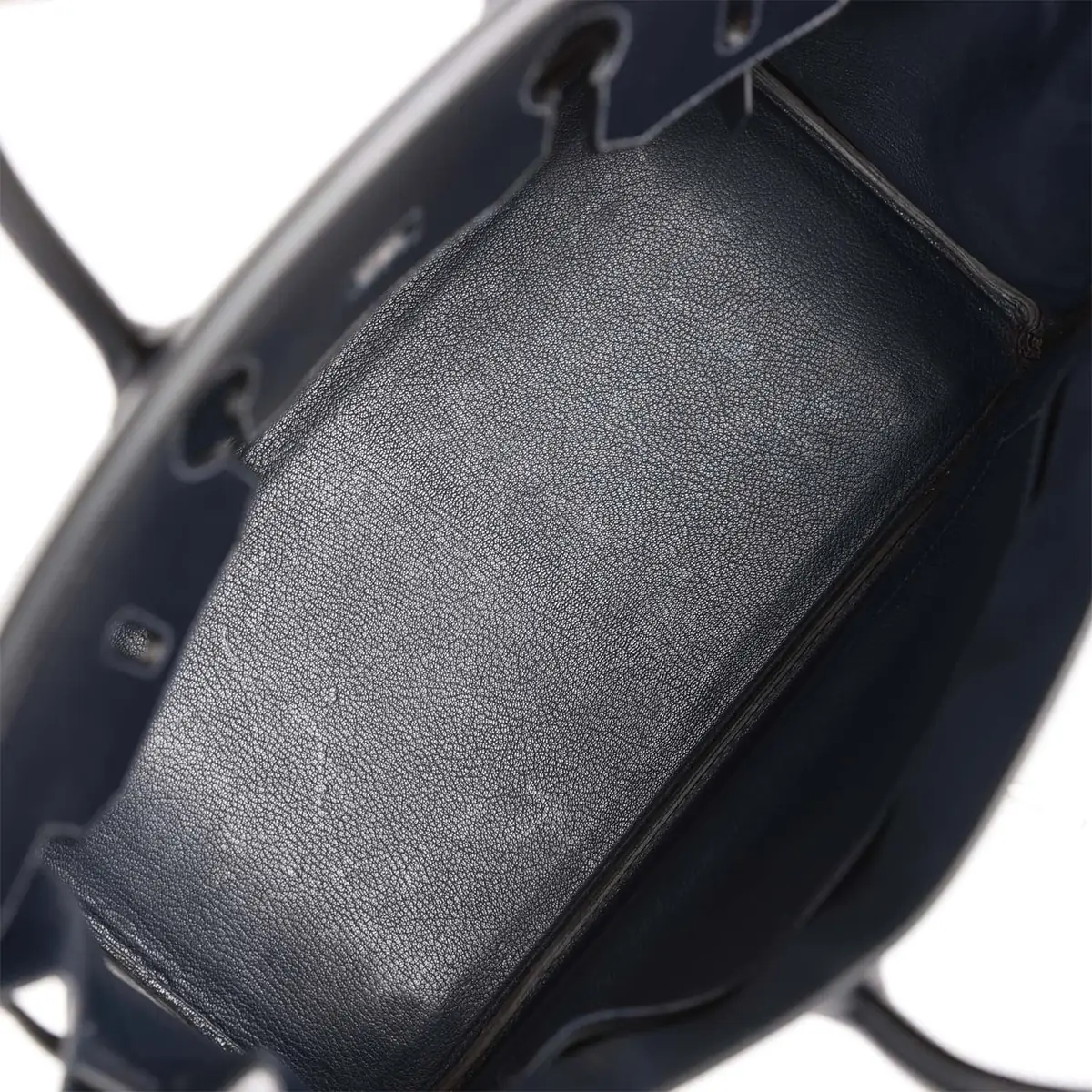 HERMÈS Vintage Hermes Birkin 35 Bleu Navy Box Palladium Hardware | Thumbnail 8 HERMÈS Vintage Hermes Birkin 35 Bleu Navy Box Palladium Hardware | Thumbnail 8