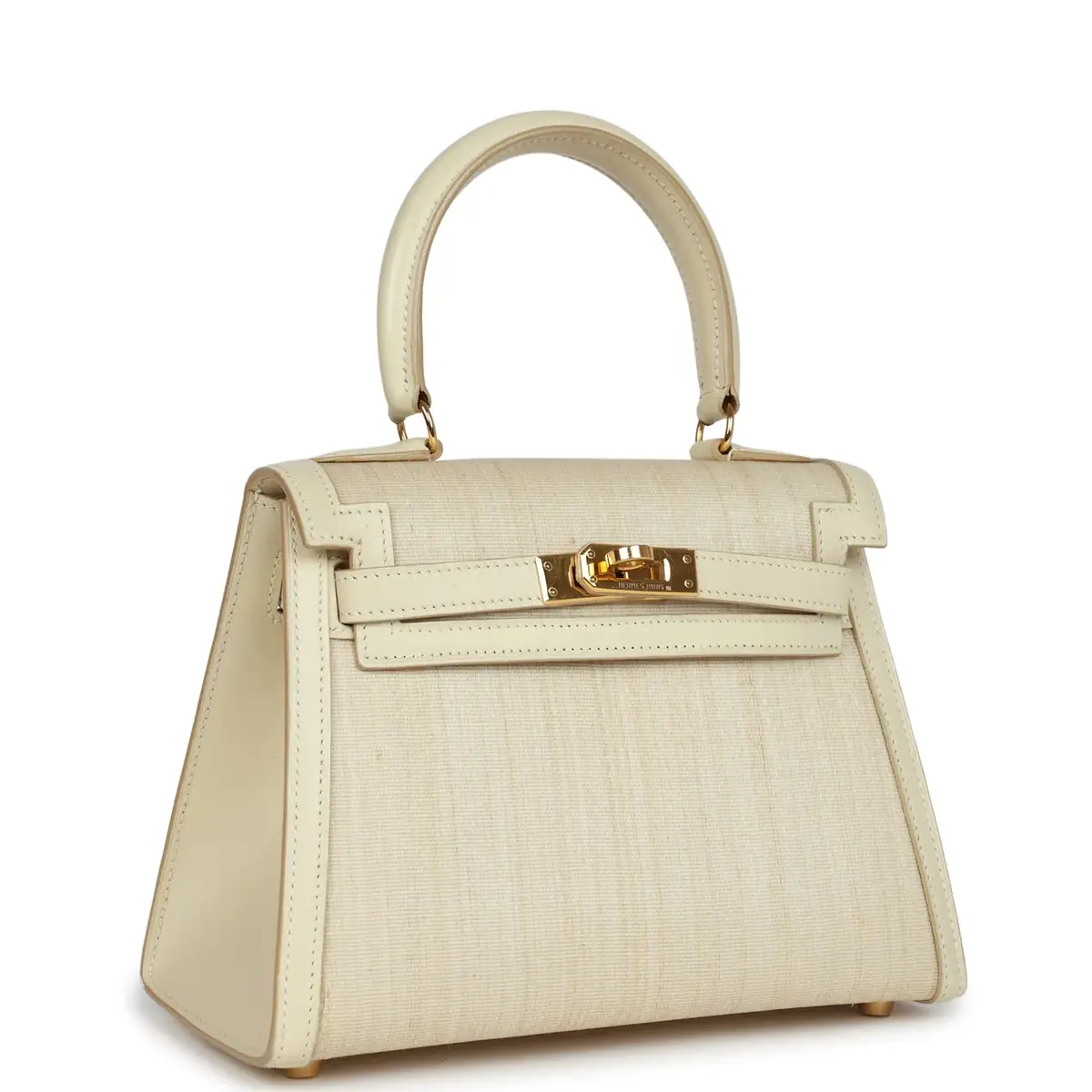 HERMÈS Vintage Hermes Kelly Sellier 20 Parchemin Crinoline and Box Gold Hardware | Thumbnail 3