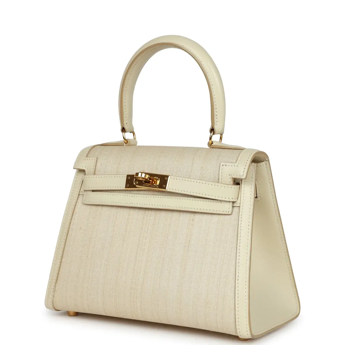 HERMÈS Vintage Hermes Kelly Sellier 20 Parchemin Crinoline and Box Gold Hardware | Thumbnail 6