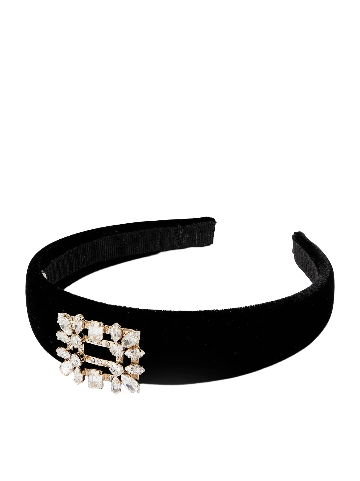 Broche Crystal-embellished Velvet Headband Broche Crystal-embellished Velvet Headband