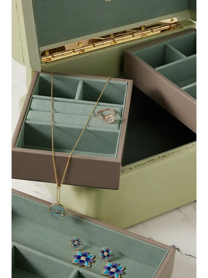 Trove Trunk Mini Lacquered Wood Jewelry Box | Thumbnail 2