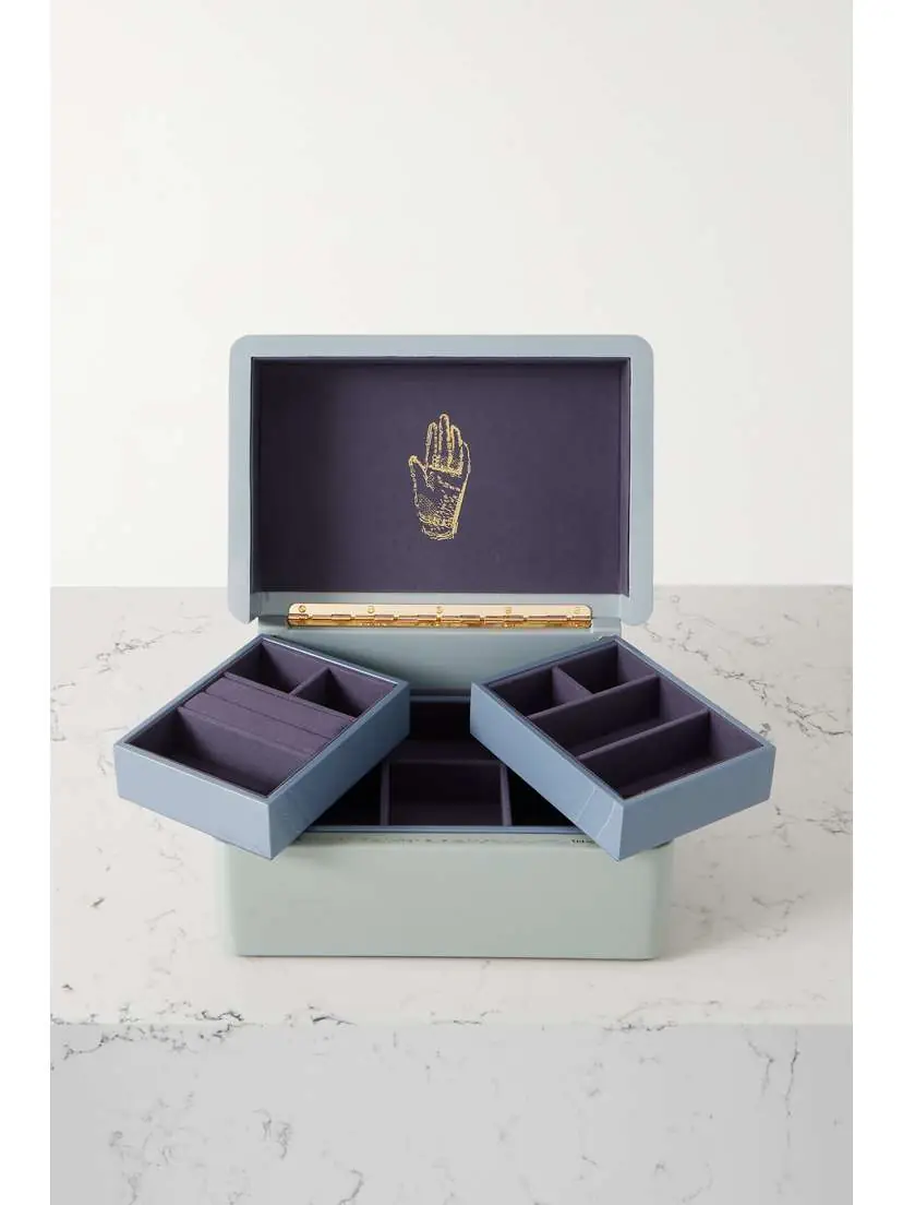 Trove Trunk Mini Lacquered Wood And Faux Suede Jewelry Box | Thumbnail 5 Trove Trunk Mini Lacquered Wood And Faux Suede Jewelry Box | Thumbnail 5
