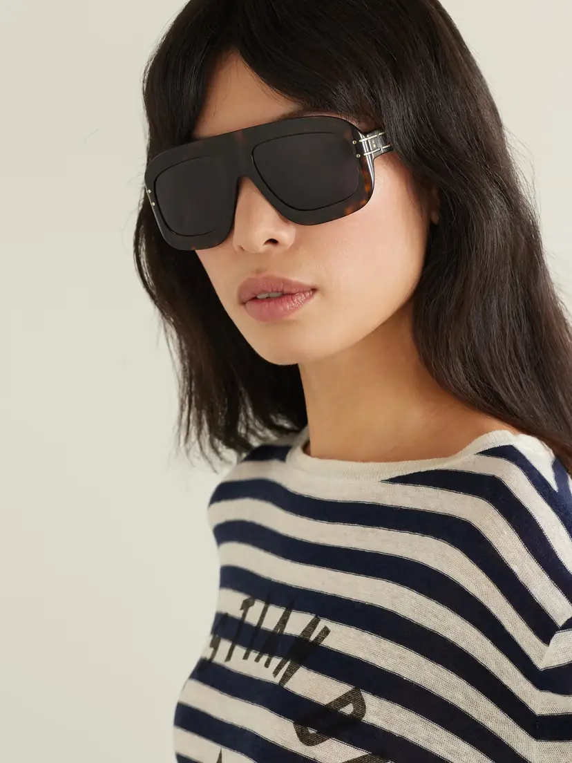 DIOR Eyewear Diorsignature M1u Aviator-style Tortoiseshell Acetate Sunglasses | Thumbnail 2 DIOR Eyewear Diorsignature M1u Aviator-style Tortoiseshell Acetate Sunglasses | Thumbnail 2