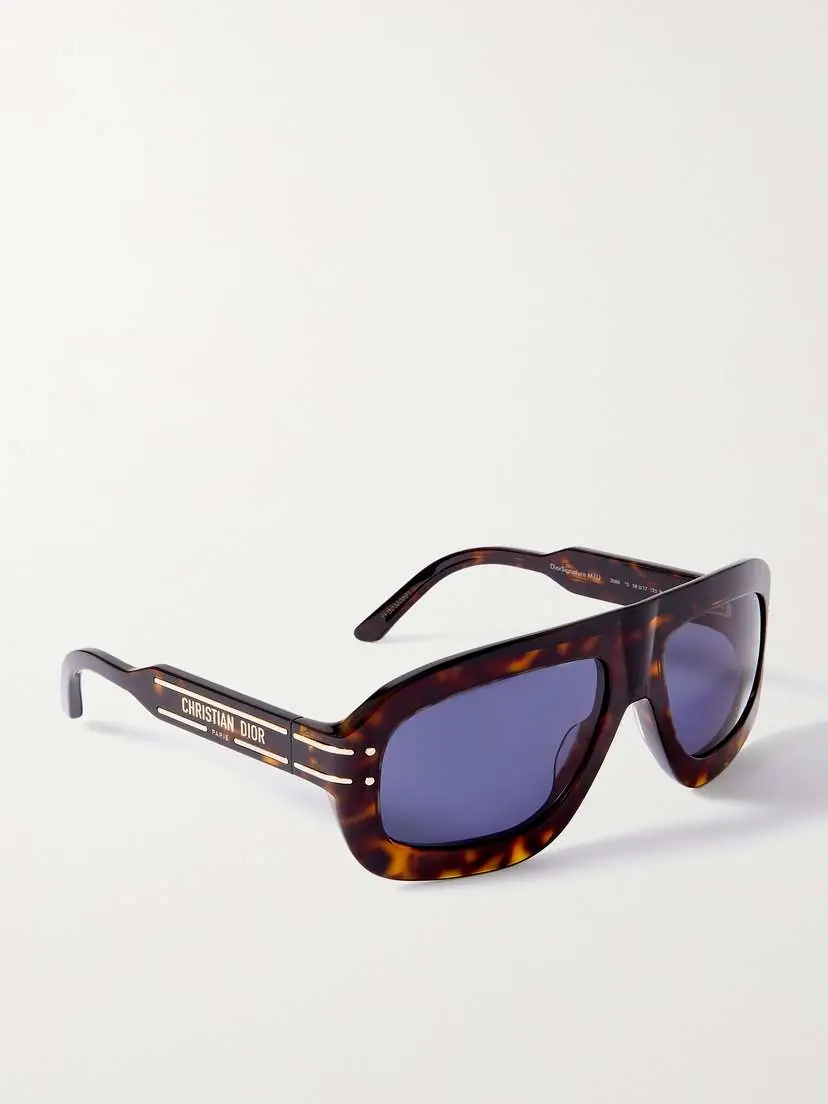 DIOR Eyewear Diorsignature M1u Aviator-style Tortoiseshell Acetate Sunglasses | Thumbnail 3 DIOR Eyewear Diorsignature M1u Aviator-style Tortoiseshell Acetate Sunglasses | Thumbnail 3