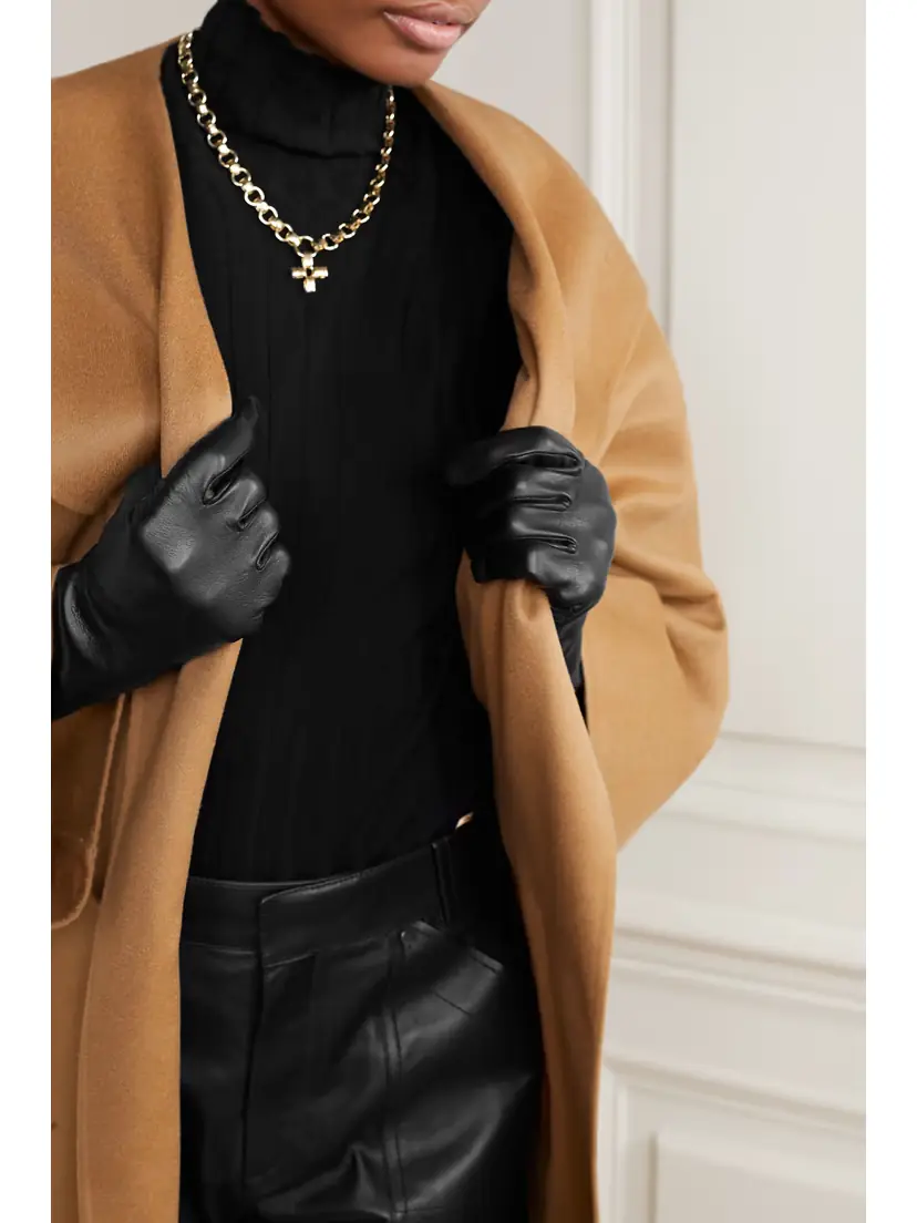 Agnelle Celia Leather Gloves | Thumbnail 3 Agnelle Celia Leather Gloves | Thumbnail 3
