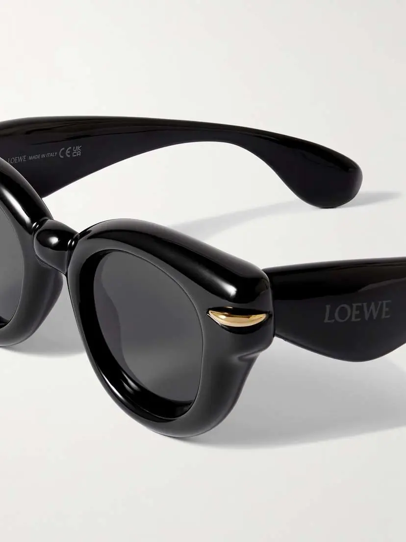Loewe Inflated Gold-tone Embellished Cat-eye Acetate Sunglasses | Thumbnail 4 Loewe Inflated Gold-tone Embellished Cat-eye Acetate Sunglasses | Thumbnail 4