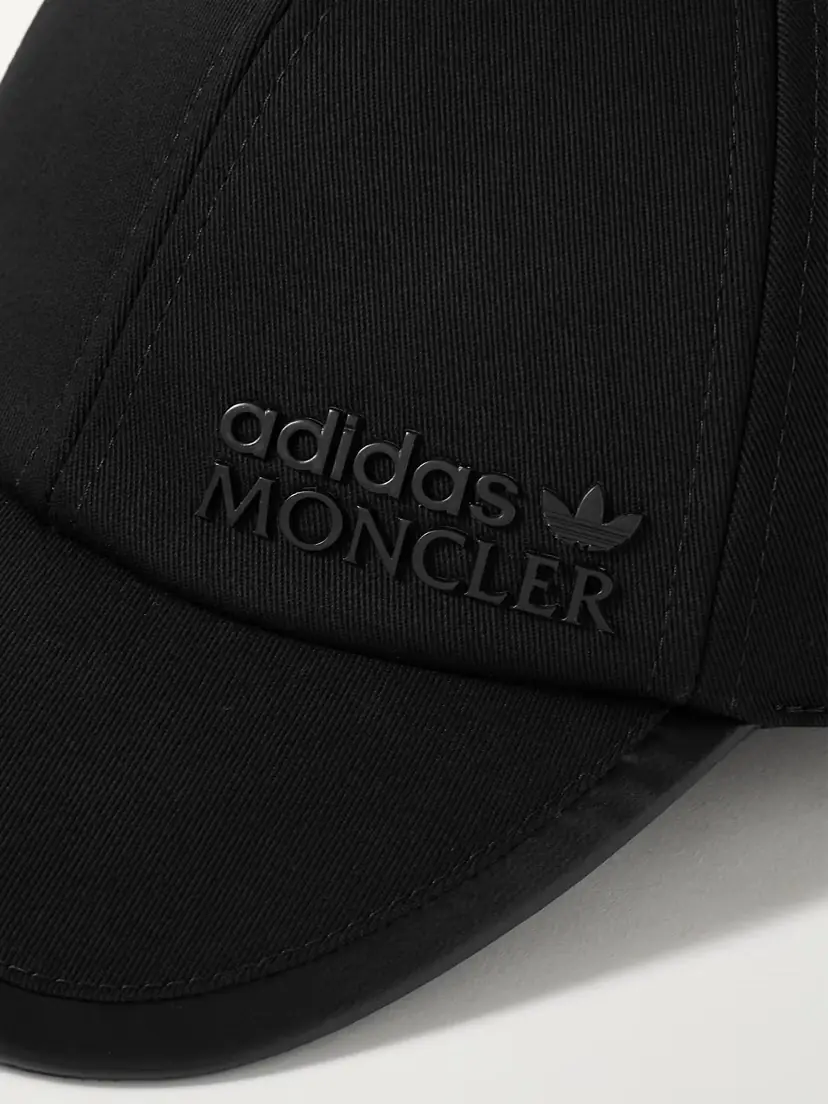 Moncler Genius + Adidas Originals Faux Leather And Grosgrain-trimmed Cotton-twill Baseball Cap | Thumbnail 4 Moncler Genius + Adidas Originals Faux Leather And Grosgrain-trimmed Cotton-twill Baseball Cap | Thumbnail 4