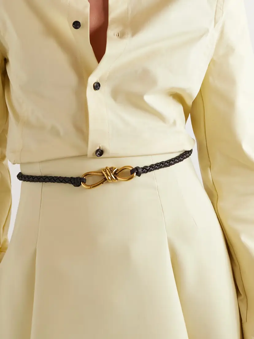 Bottega Veneta Intrecciato Leather Belt | Thumbnail 2