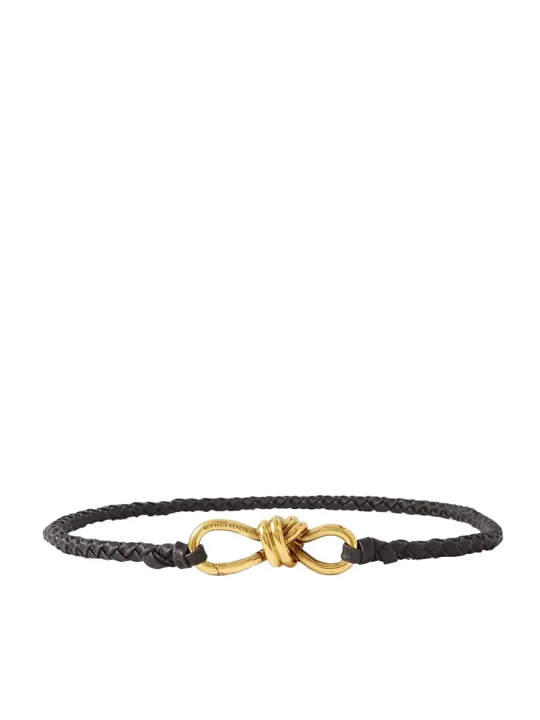 Bottega Veneta Intrecciato Leather Belt | Image 1 Bottega Veneta Intrecciato Leather Belt | Image 1