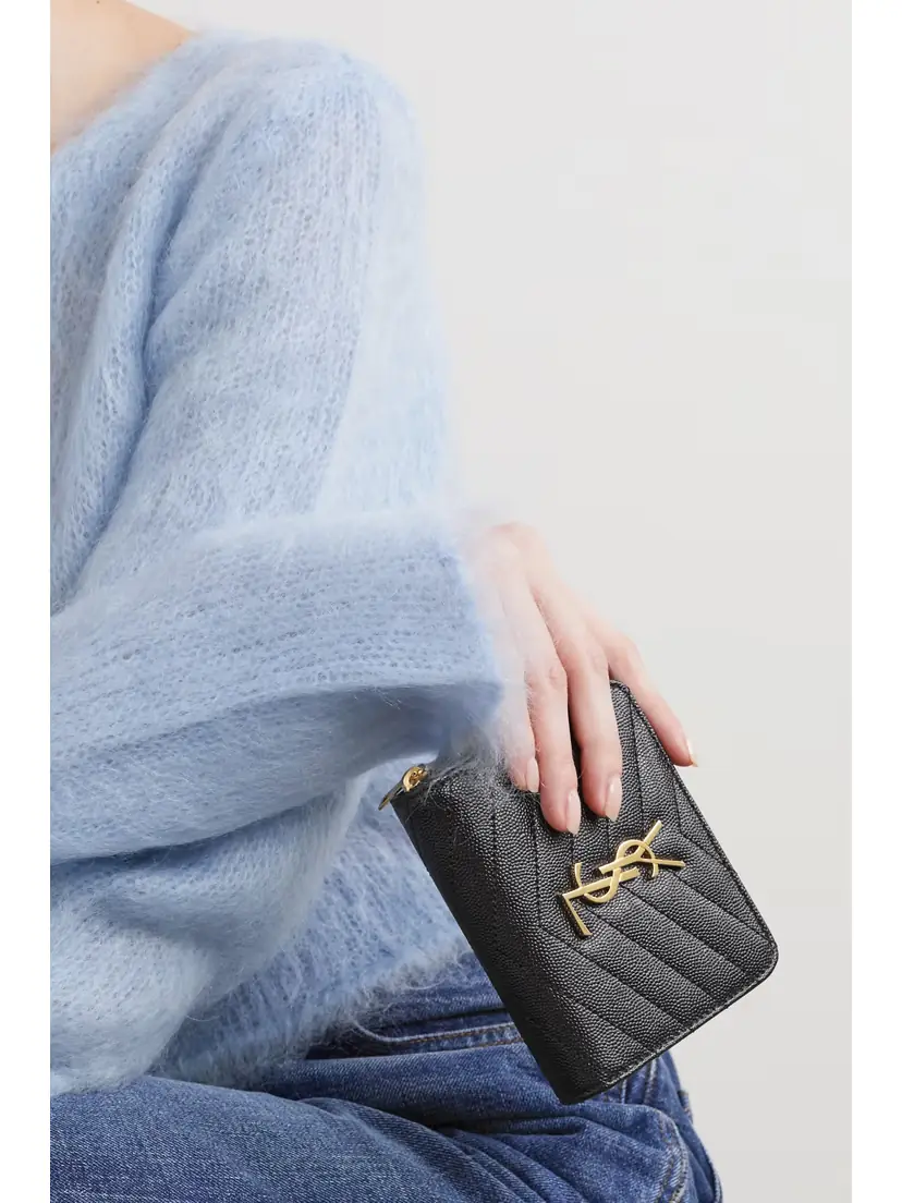 Saint Laurent Monogramme Quilted Textured-leather Wallet | Thumbnail 2 Saint Laurent Monogramme Quilted Textured-leather Wallet | Thumbnail 2