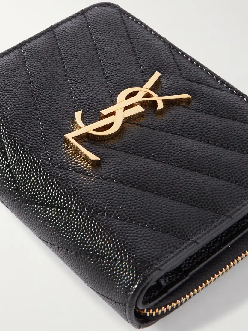 Saint Laurent Monogramme Quilted Textured-leather Wallet | Thumbnail 4 Saint Laurent Monogramme Quilted Textured-leather Wallet | Thumbnail 4