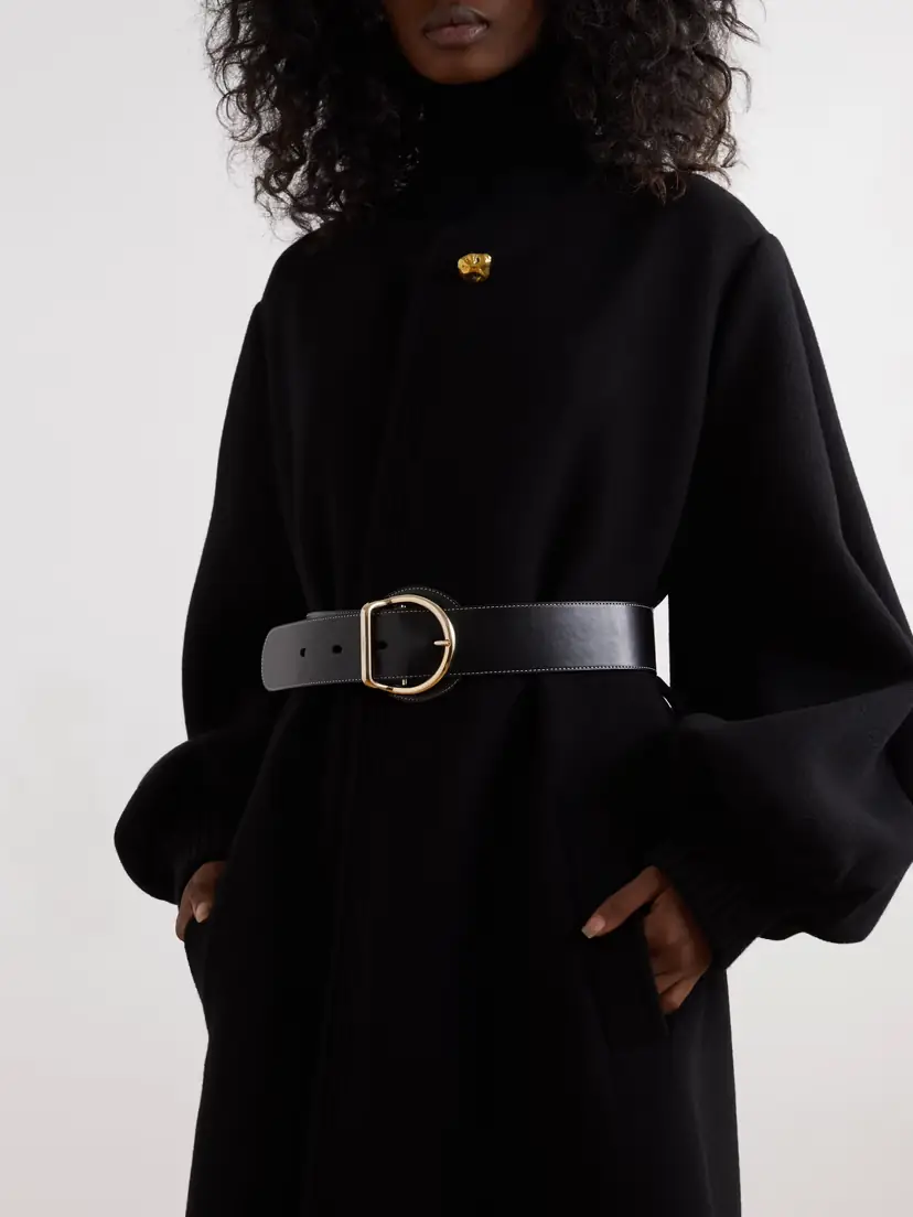 Chloé Tim Topstitched Leather Belt | Thumbnail 2 Chloé Tim Topstitched Leather Belt | Thumbnail 2