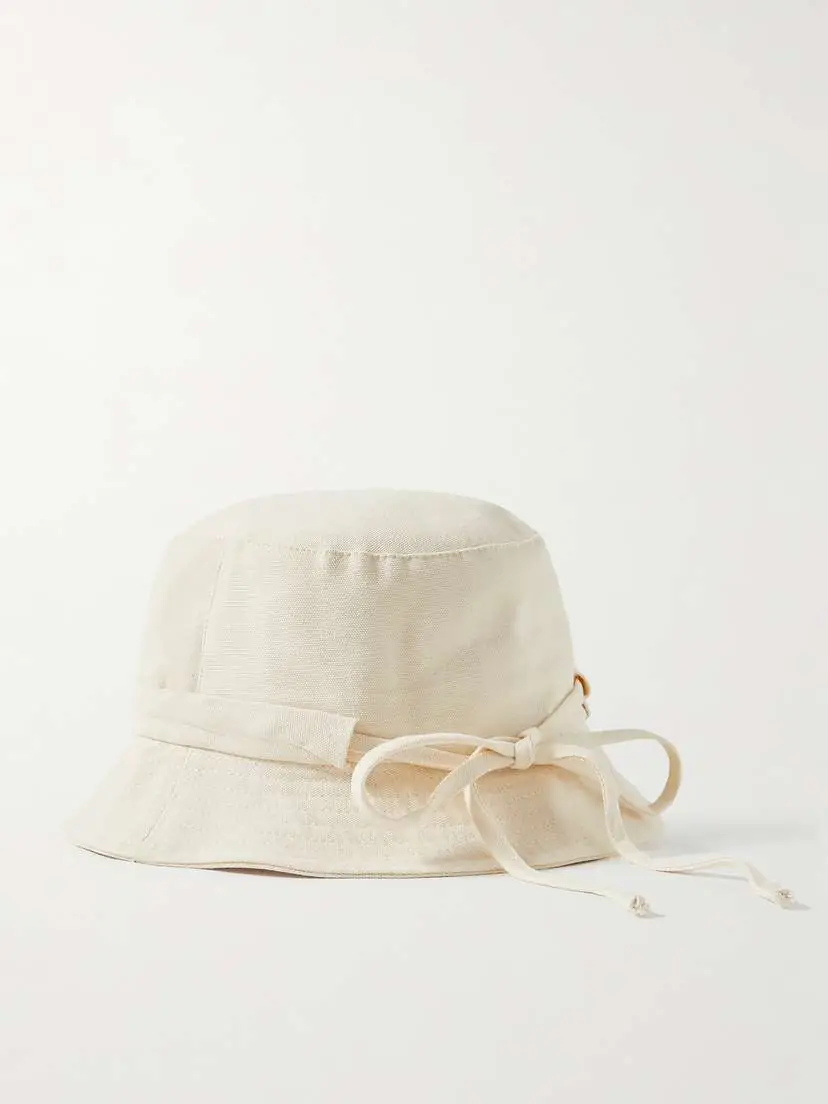 Jacquemus Le Bob Gadjo Embellished Cotton-canvas Bucket Hat | Thumbnail 4 Jacquemus Le Bob Gadjo Embellished Cotton-canvas Bucket Hat | Thumbnail 4