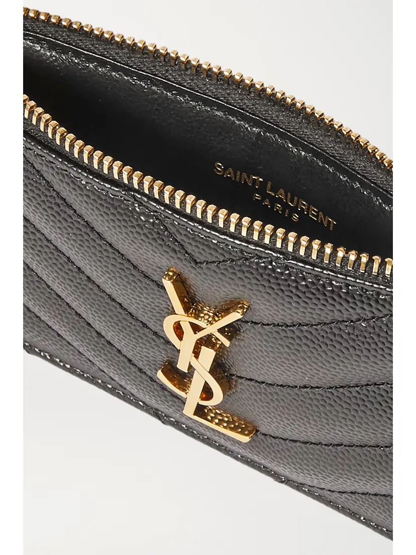 Saint Laurent Monogramme Small Quilted Textured-leather Wallet | Thumbnail 5