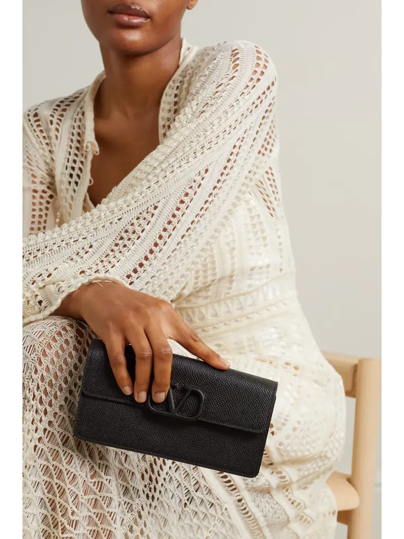 Valentino Garavani Vlogo Textured-leather Wallet | Thumbnail 6