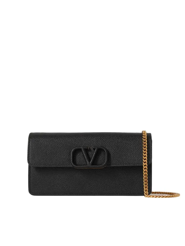 Valentino Garavani Vlogo Textured-leather Wallet | Image 1 Valentino Garavani Vlogo Textured-leather Wallet | Image 1