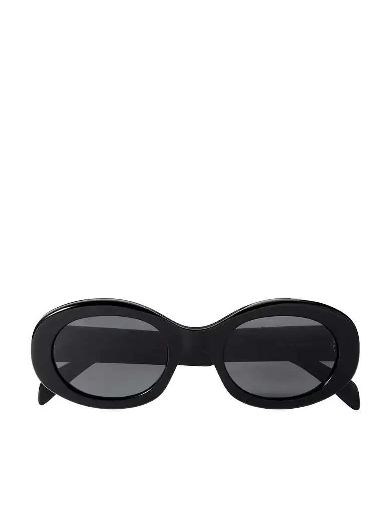 CELINE Eyewear Triomphe Oval-frame Acetate Sunglasses | Image 1 CELINE Eyewear Triomphe Oval-frame Acetate Sunglasses | Image 1