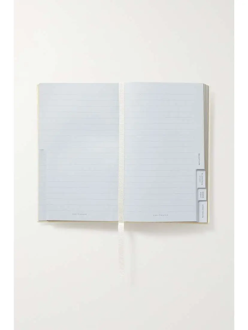 Smythson Panama Tying The Knot Textured-leather Notebook | Thumbnail 2 Smythson Panama Tying The Knot Textured-leather Notebook | Thumbnail 2