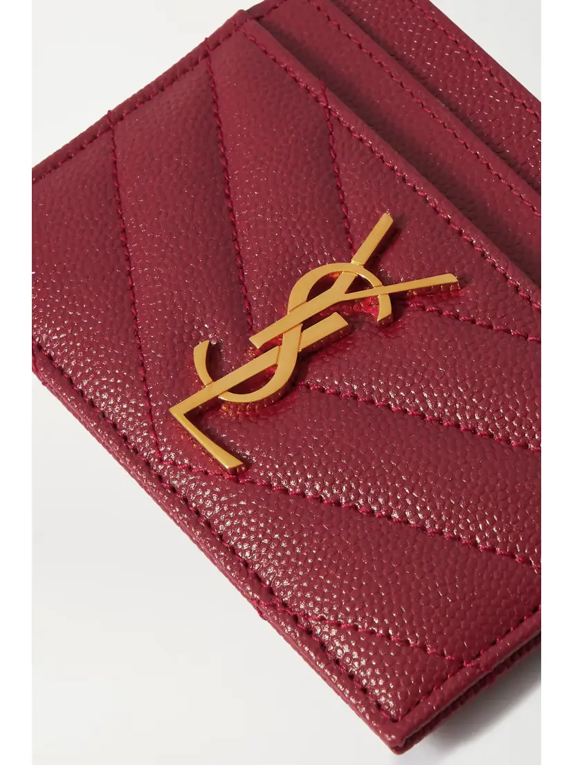 Saint Laurent Monogramme Quilted Textured-leather Cardholder - - One size | Thumbnail 3