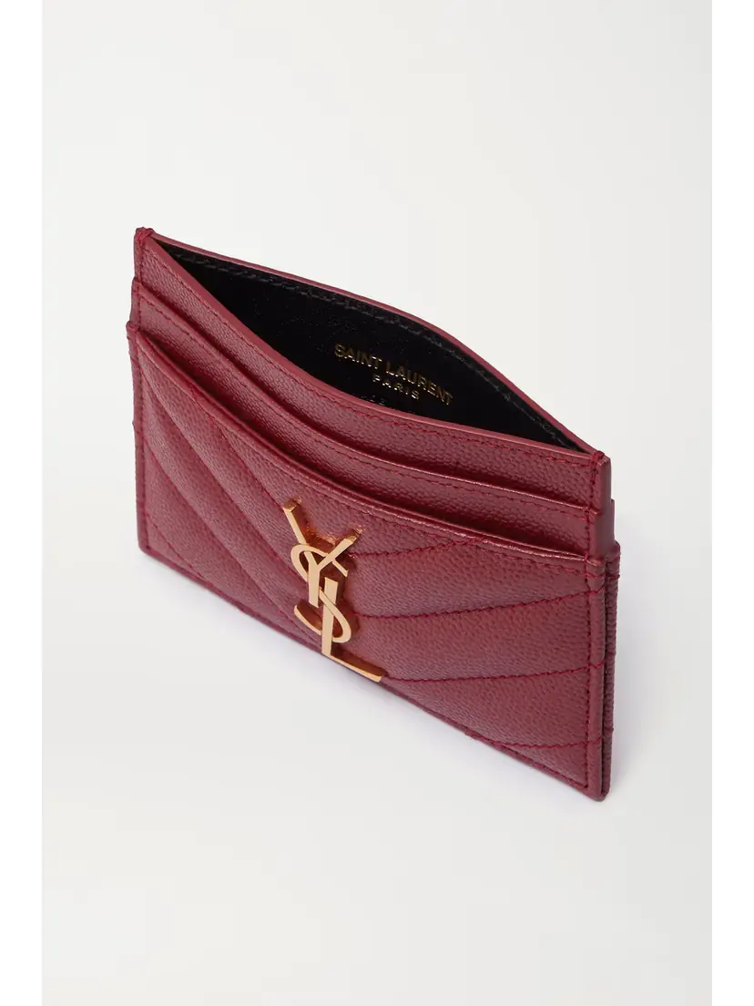 Saint Laurent Monogramme Quilted Textured-leather Cardholder - - One size | Thumbnail 4