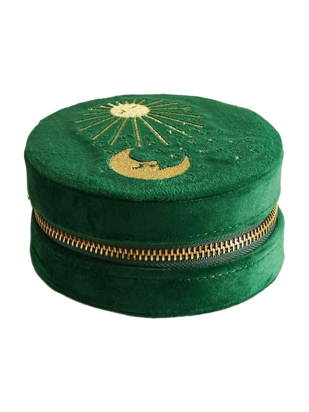 You Are The Sun To My Moon Embroidered Velvet Jewelry Box