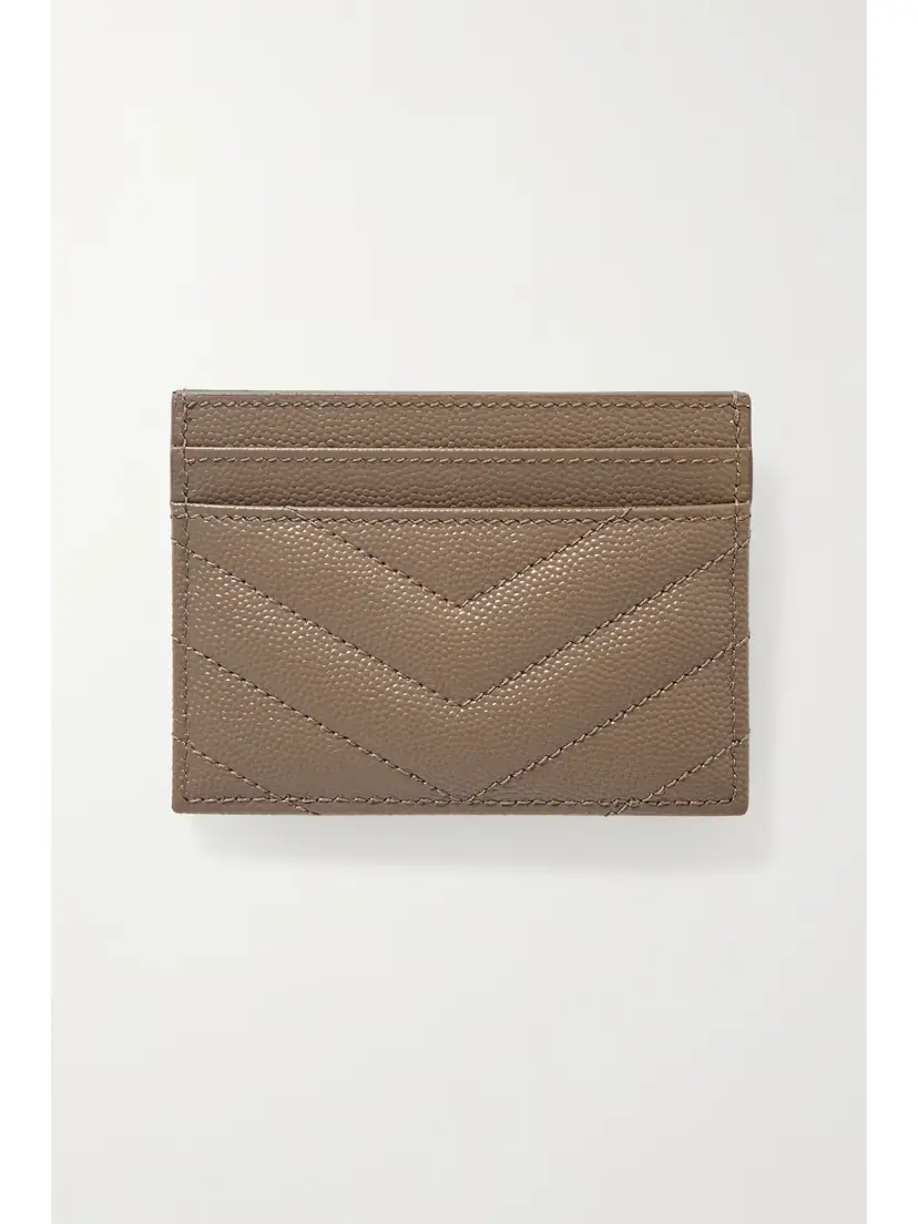 Saint Laurent Monogramme Quilted Textured-leather Cardholder | Thumbnail 2