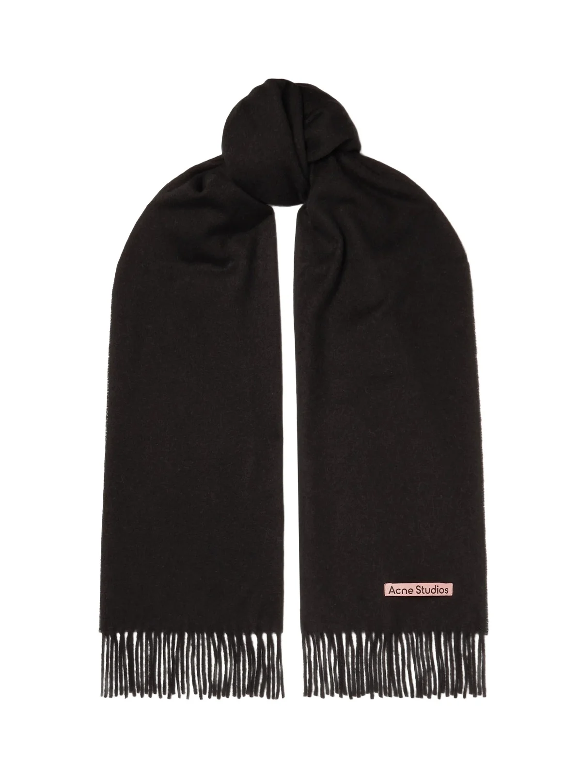 Canada Narrow Fringed Wool Scarf Canada Narrow Fringed Wool Scarf