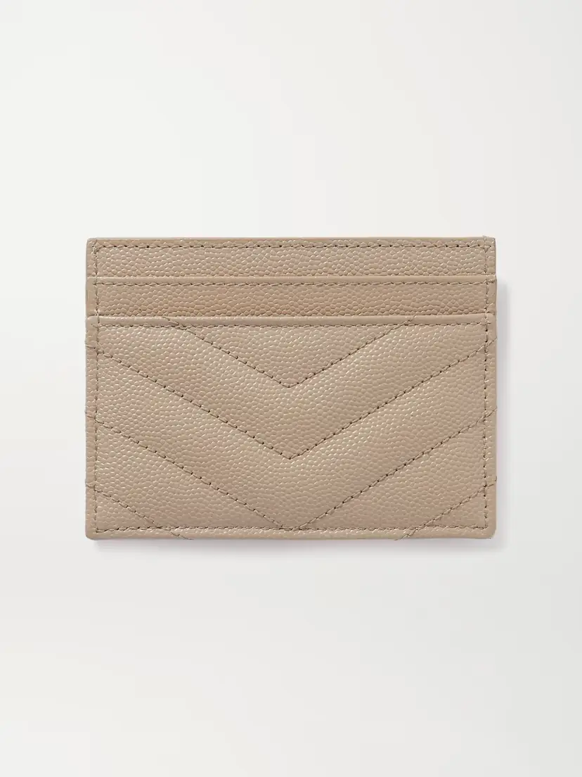 Saint Laurent Monogramme Quilted Textured-leather Cardholder | Thumbnail 2 Saint Laurent Monogramme Quilted Textured-leather Cardholder | Thumbnail 2