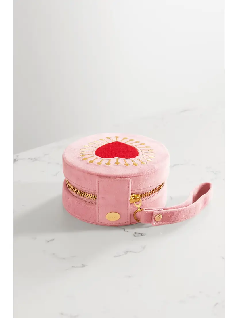 L’Atelier Nawbar Sacred Heart Embroidered Velvet Jewelry Box | Thumbnail 3 L’Atelier Nawbar Sacred Heart Embroidered Velvet Jewelry Box | Thumbnail 3