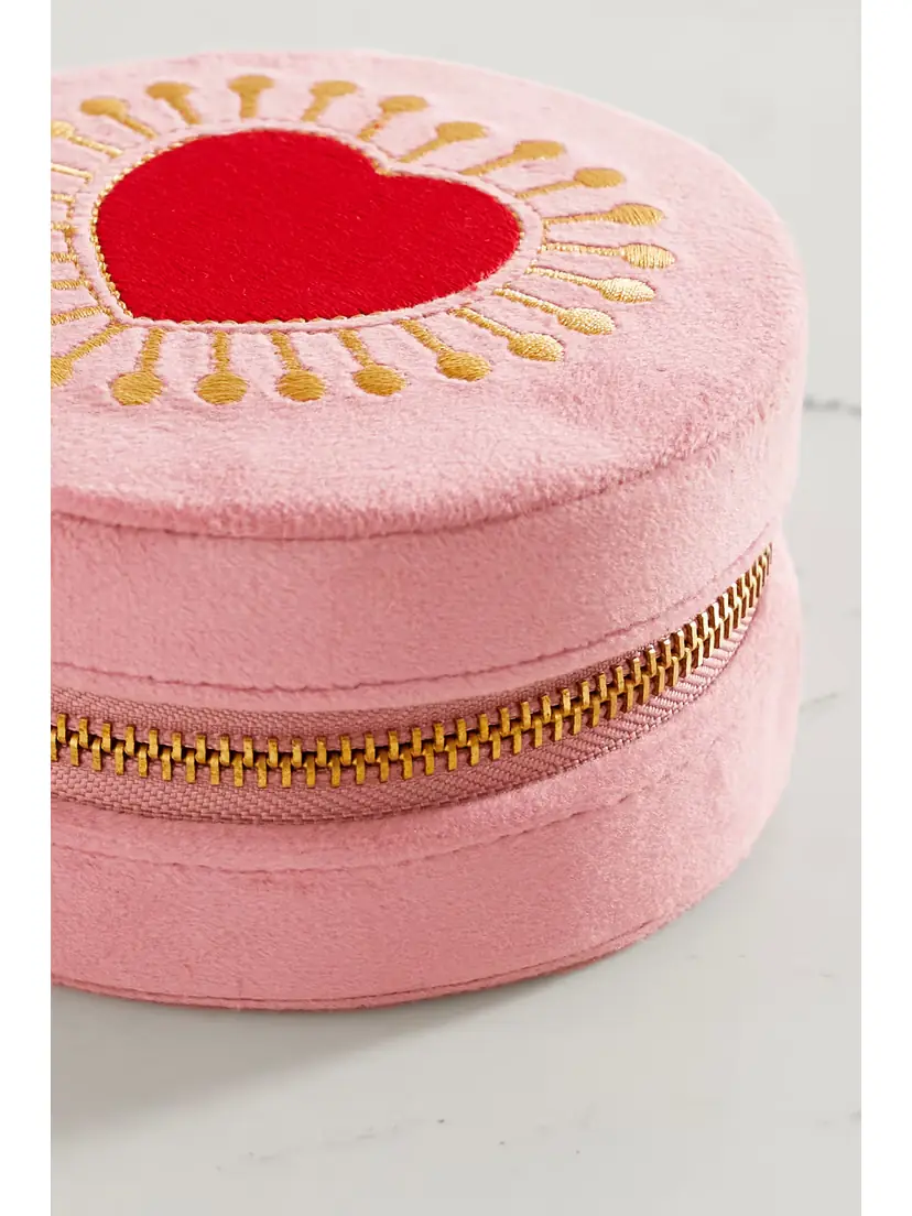 L’Atelier Nawbar Sacred Heart Embroidered Velvet Jewelry Box | Thumbnail 4 L’Atelier Nawbar Sacred Heart Embroidered Velvet Jewelry Box | Thumbnail 4